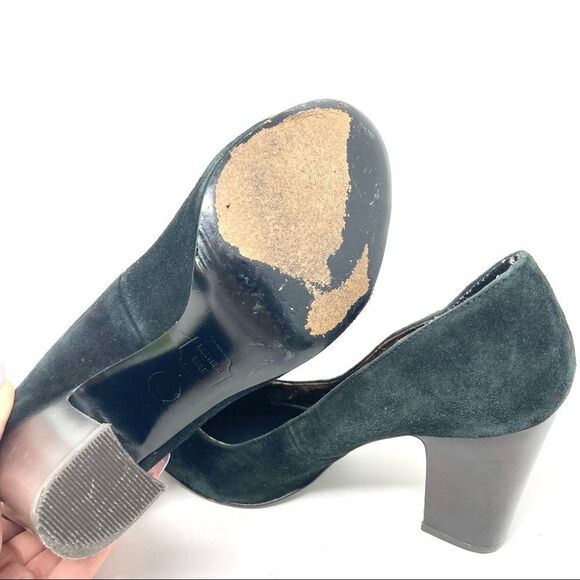 Missoni by Target Chevron Striped Toe Black Suede Pumps Size 8 - Picture 8 of 8